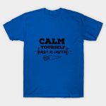 Have a carrot calm yourself- Tommyinnit Quote (black)