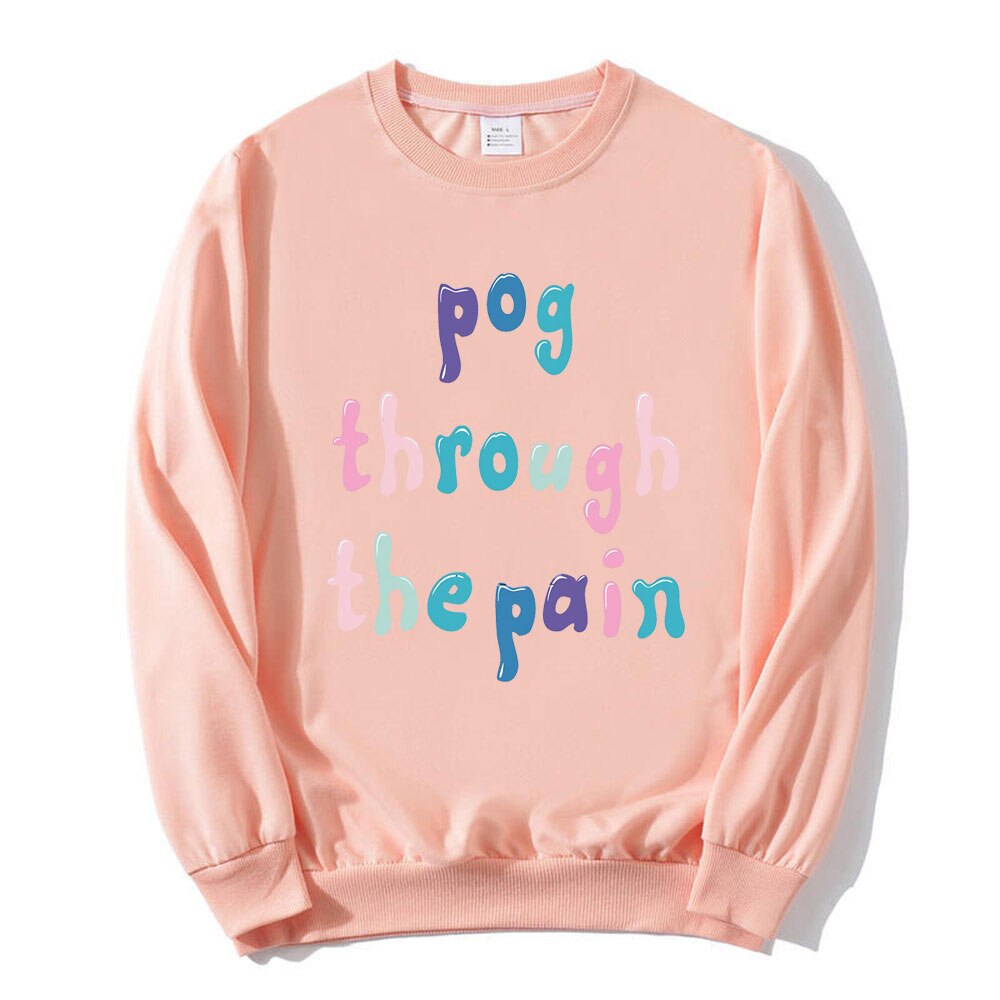 2021 Anime Sportswear Tommyinnit Pog Through The Pain Print High Quality Oversize Men Long Sleeve Sweatshirt 3 - TommyInnit Store